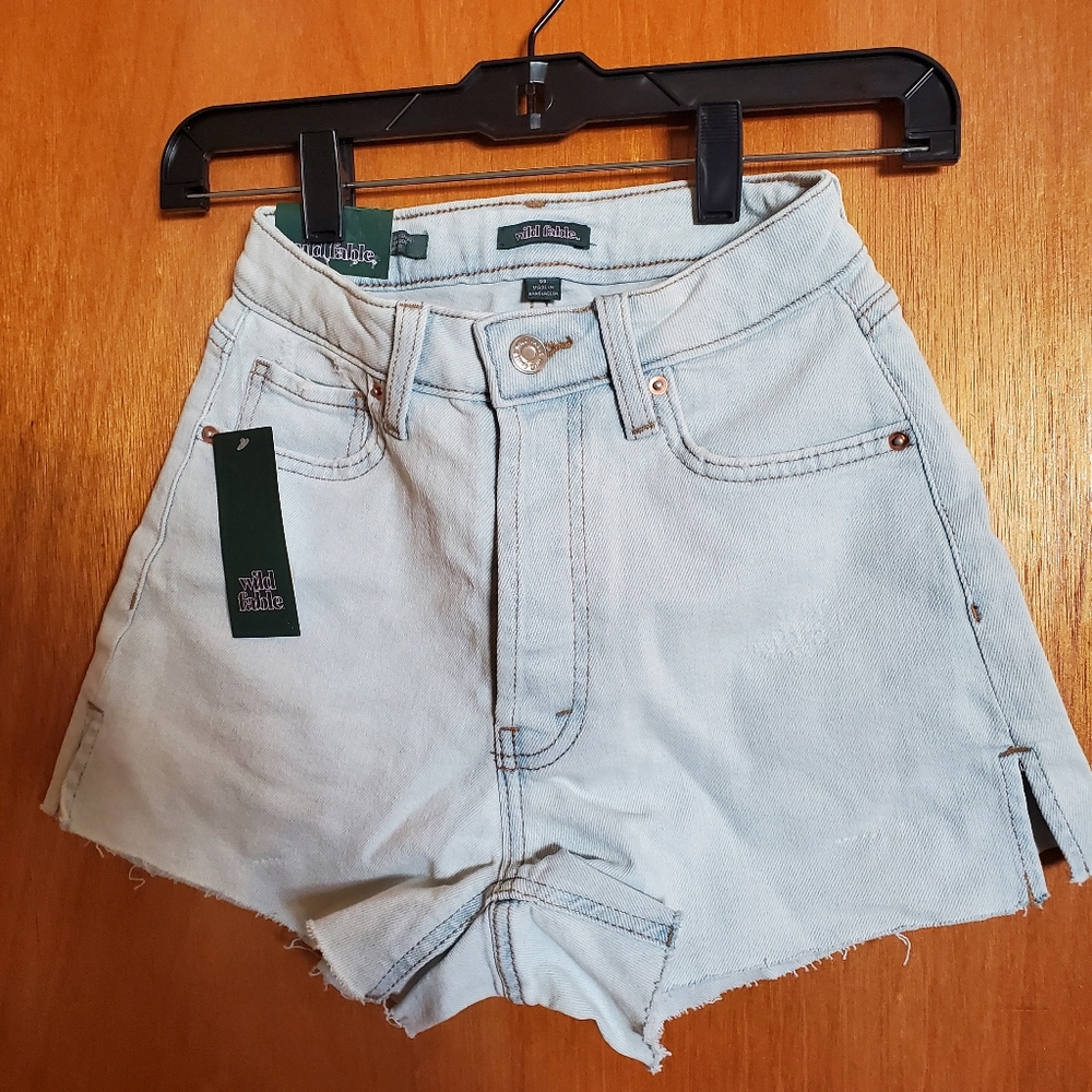 Wild Fable Women's Light Blue Denim Shorts Size 00